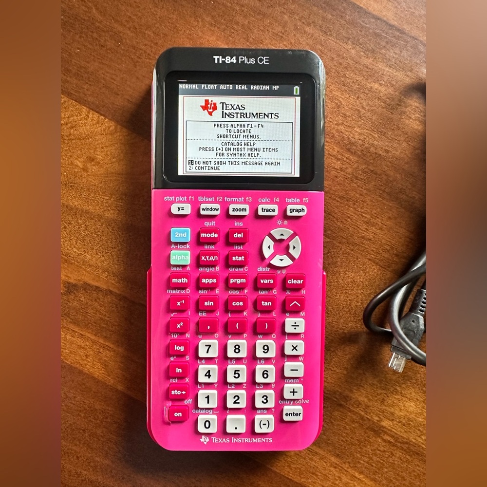 Texas Instruments TI-84 Plus CE Color Graphing Calculator, Positively Pink - Picture 4 of 7